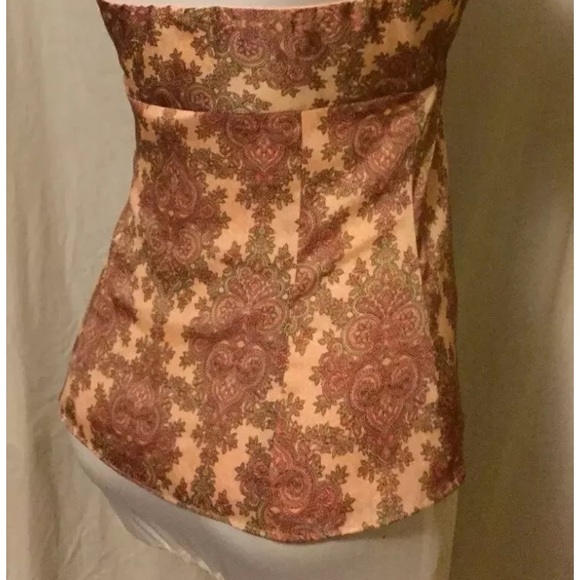 NWOT Small Ann Taylor Loft peach halter blouse - Picture 4 of 8